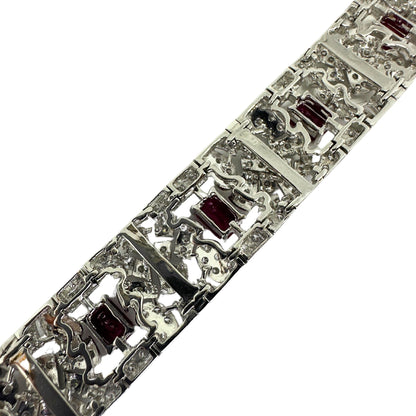 18K Diamond and Ruby Bracelet