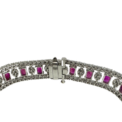 18K Diamond and Ruby Bracelet