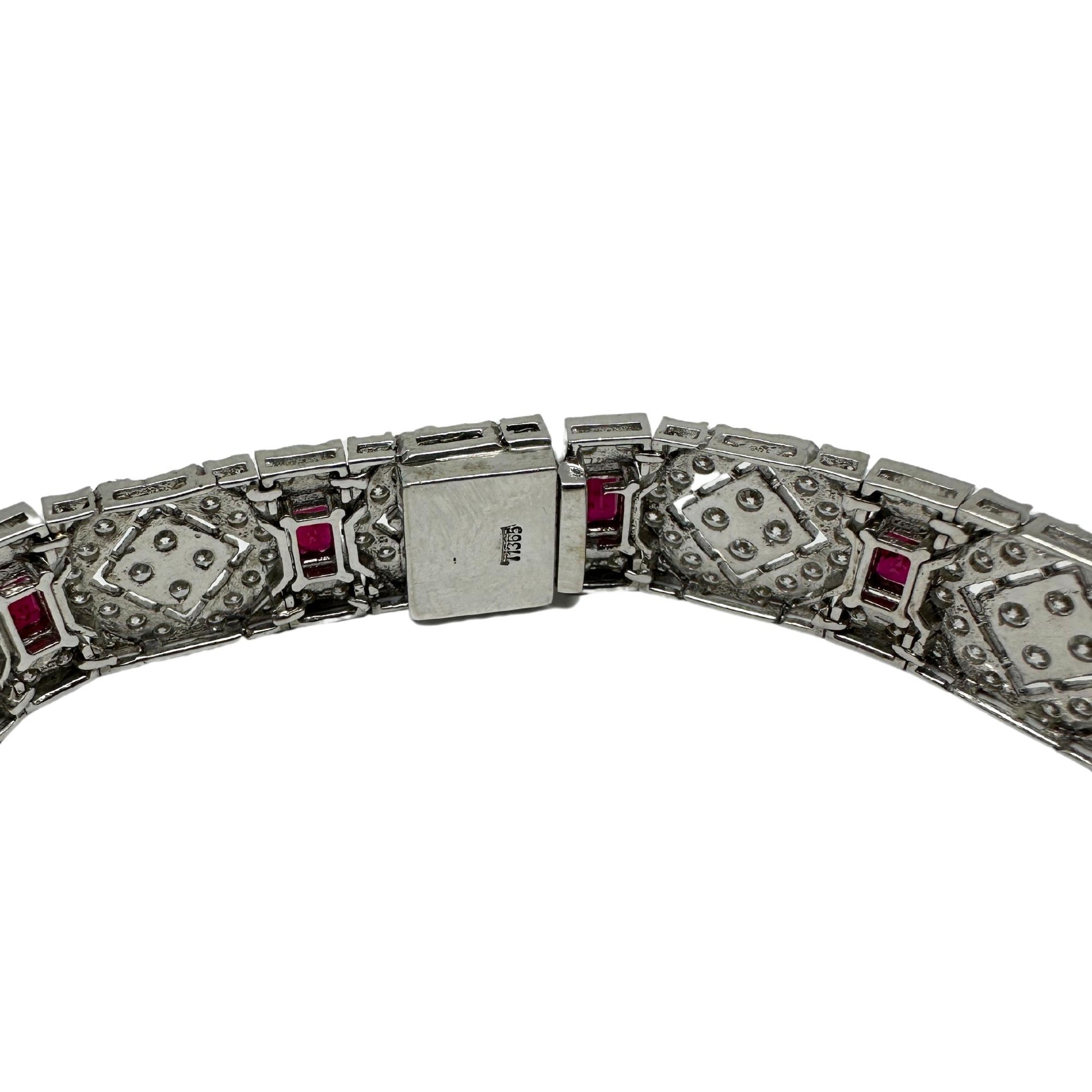 18K Diamond and Ruby Bracelet