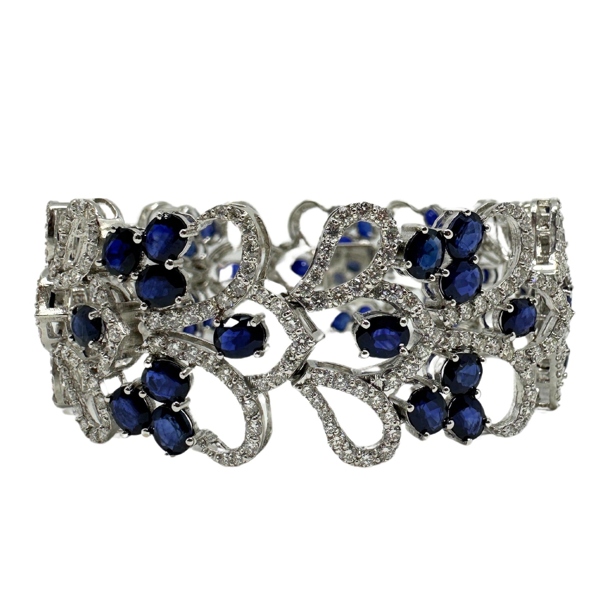 18K Diamond and Sapphire Bracelet