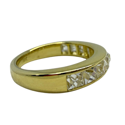 18K Yellow Gold 2.09 Carat Repurposed French Cut Diamond Band - Size 6