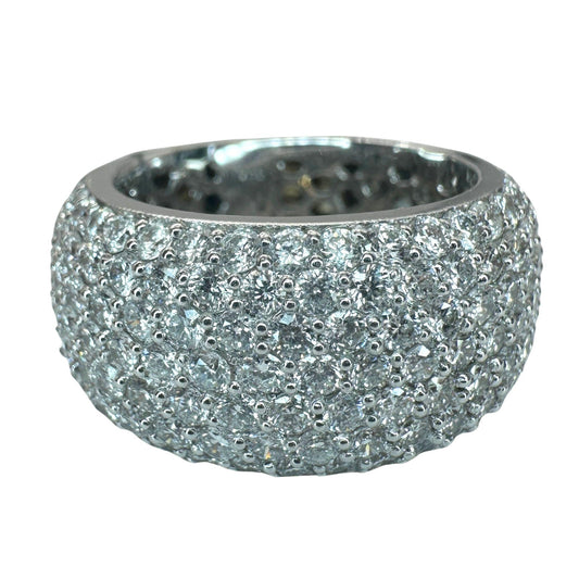 18k Diamond Wide Band Ring