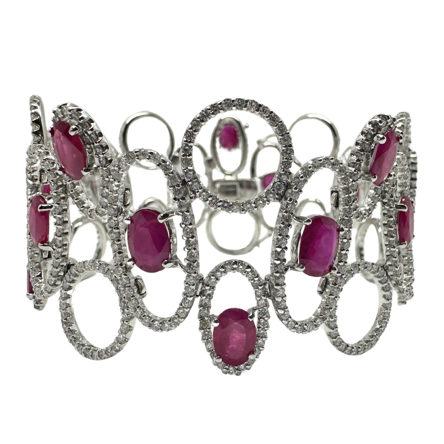 18K Diamond and Ruby Bracelet