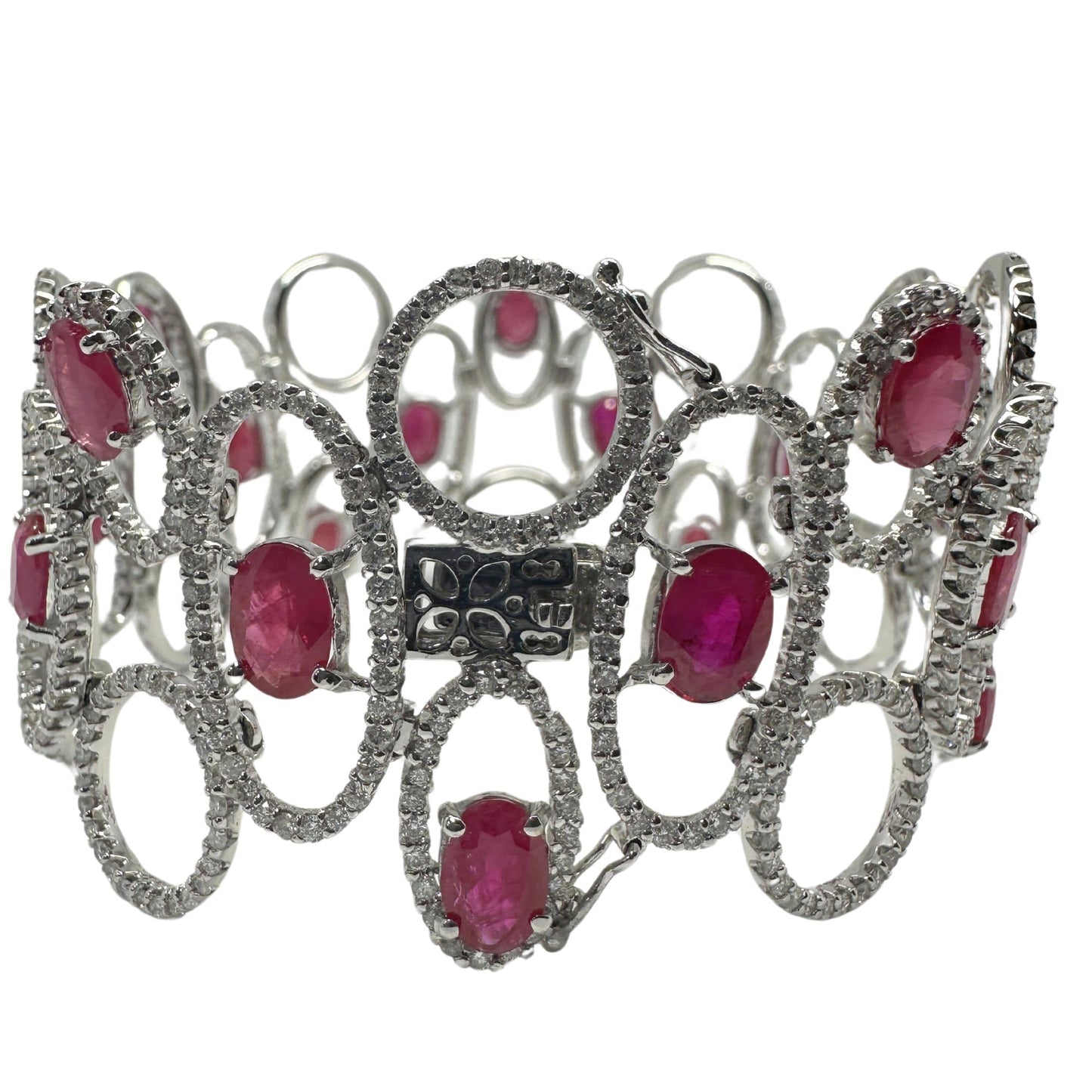 18K Diamond and Ruby Bracelet