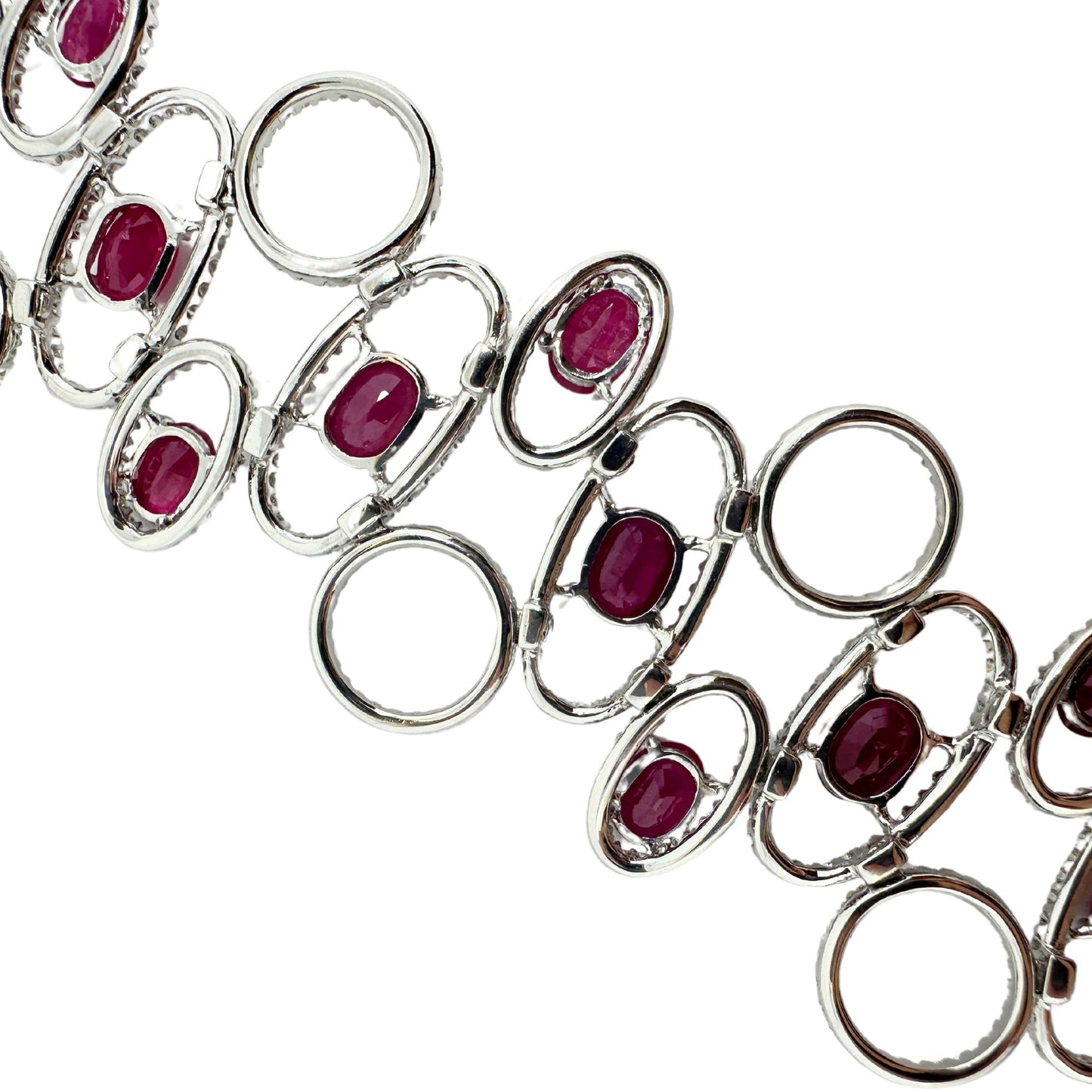 18K Diamond and Ruby Bracelet