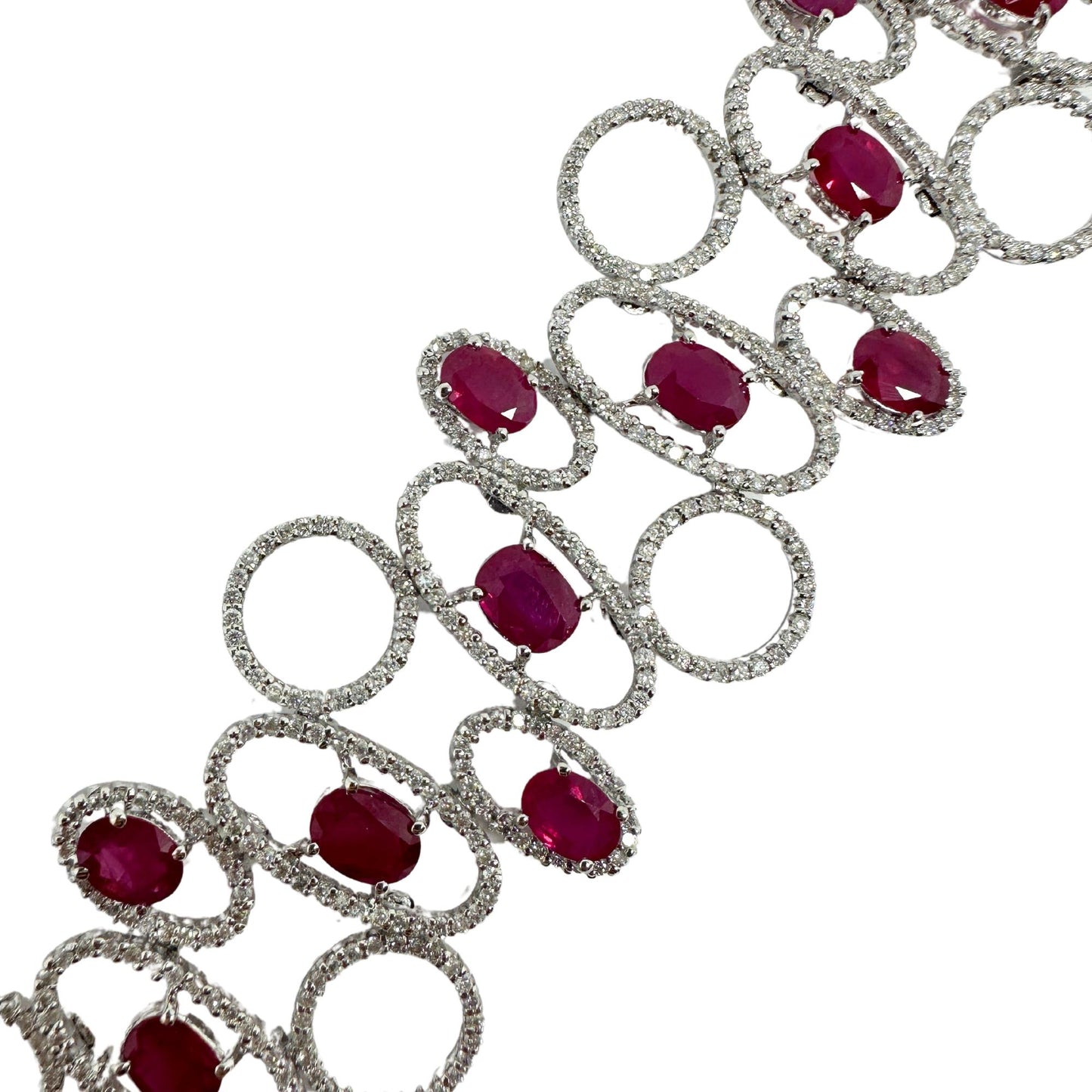 18K Diamond and Ruby Bracelet