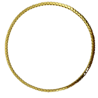 18K Yellow Gold Diamond Bangle