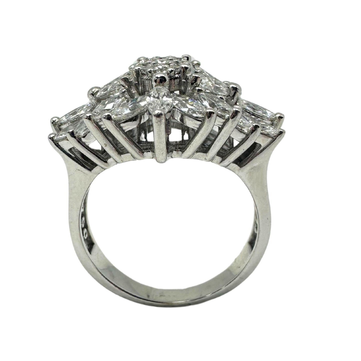 18K White Gold Marquise Cut Diamond Ring