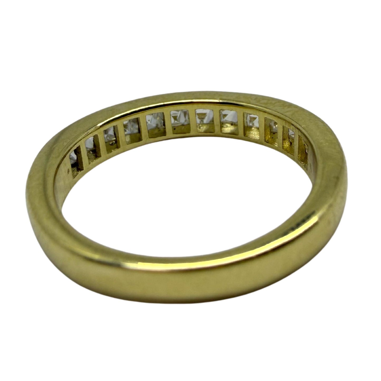 18K Yellow Gold 1.18 Carat Repurposed French Cut Diamond Band - Size 5