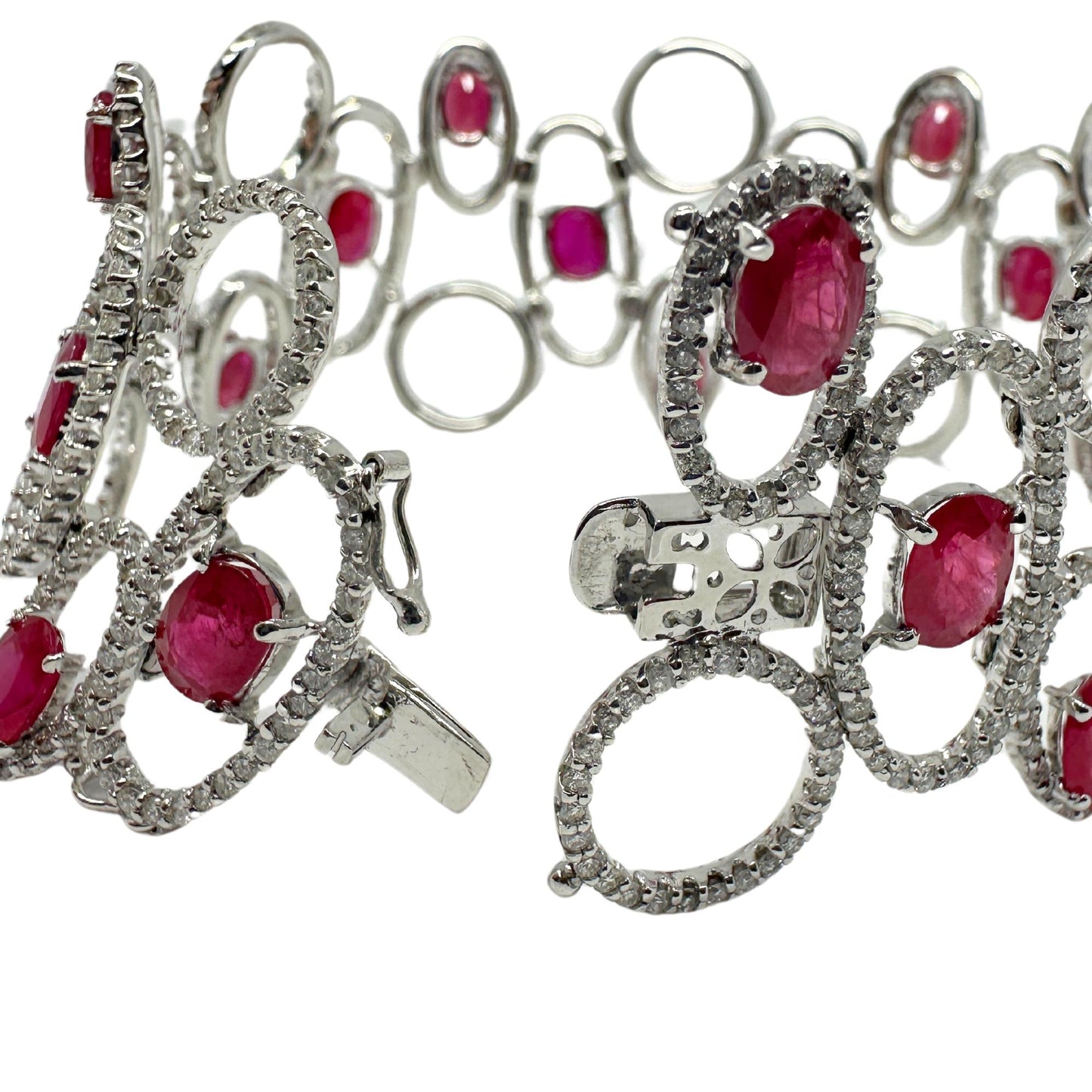 18K Diamond and Ruby Bracelet