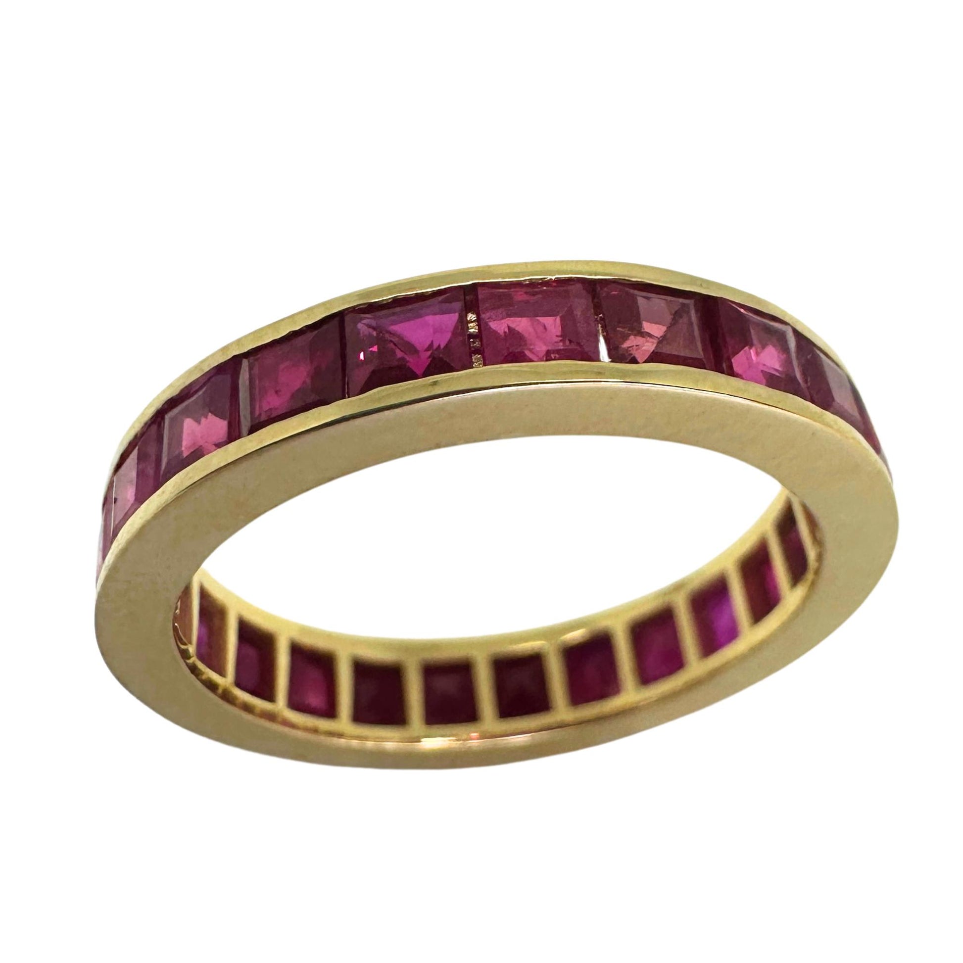 14K Ruby Eternity Band