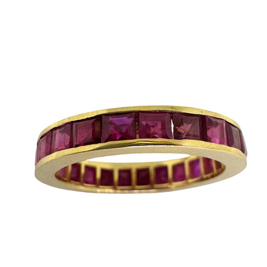 14K Ruby Eternity Band