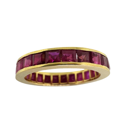 14K Ruby Eternity Band