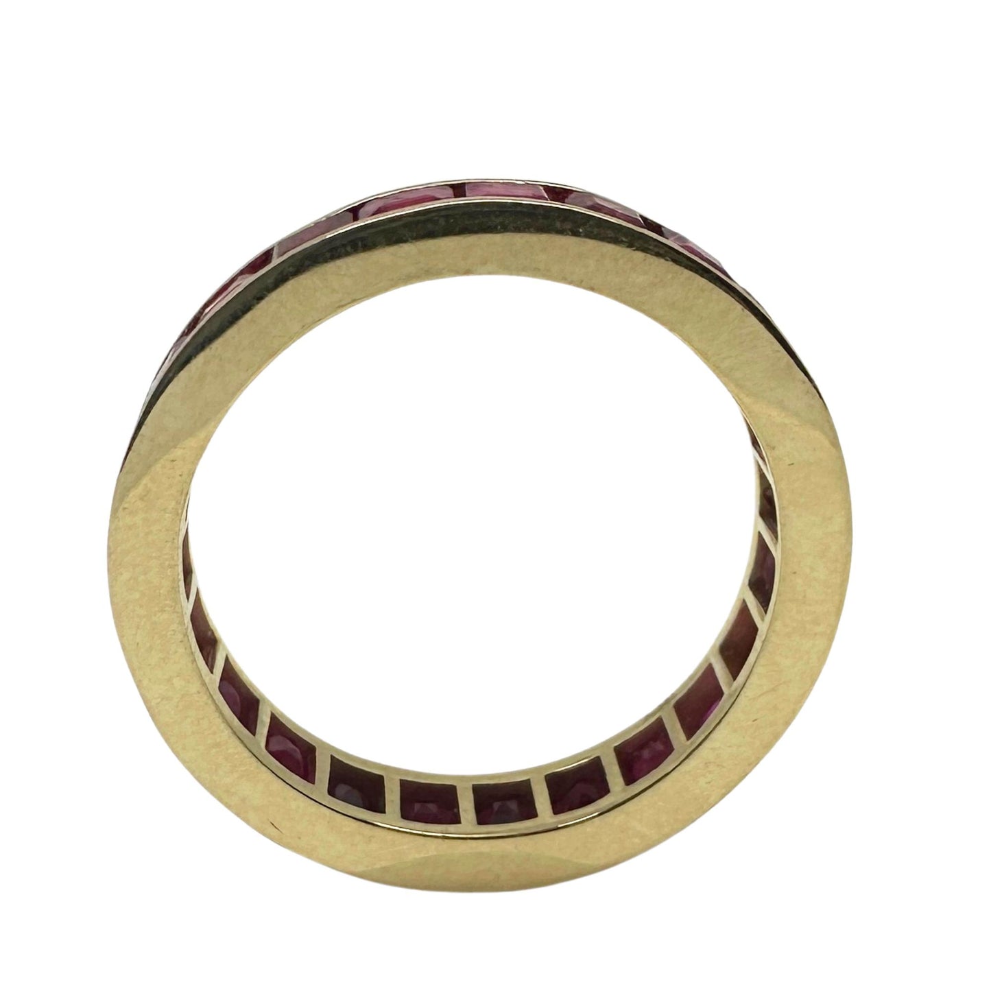 14K Ruby Eternity Band