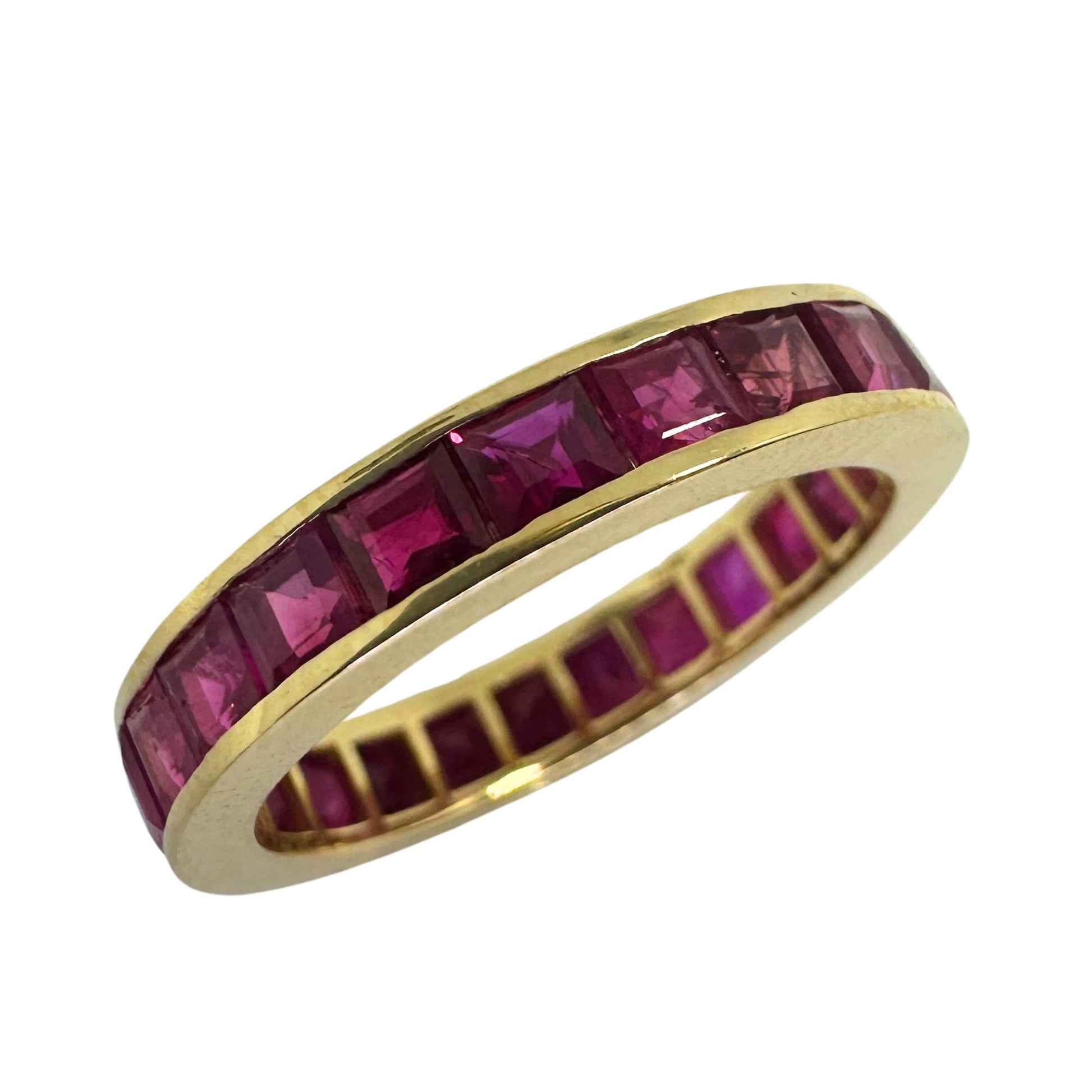 14K Ruby Eternity Band