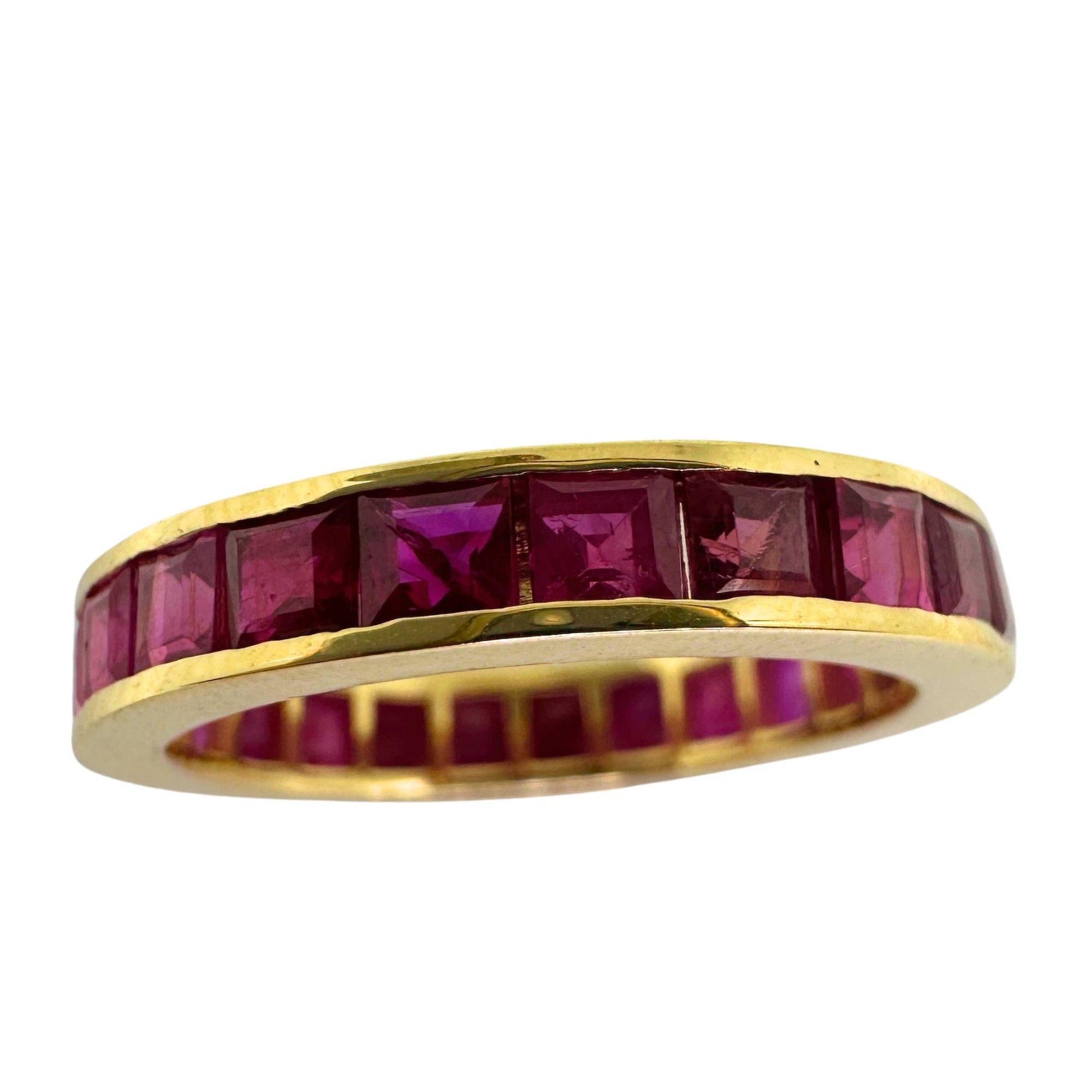 14K Ruby Eternity Band