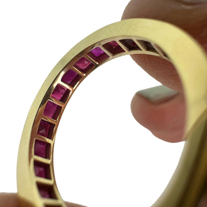 14K Ruby Eternity Band