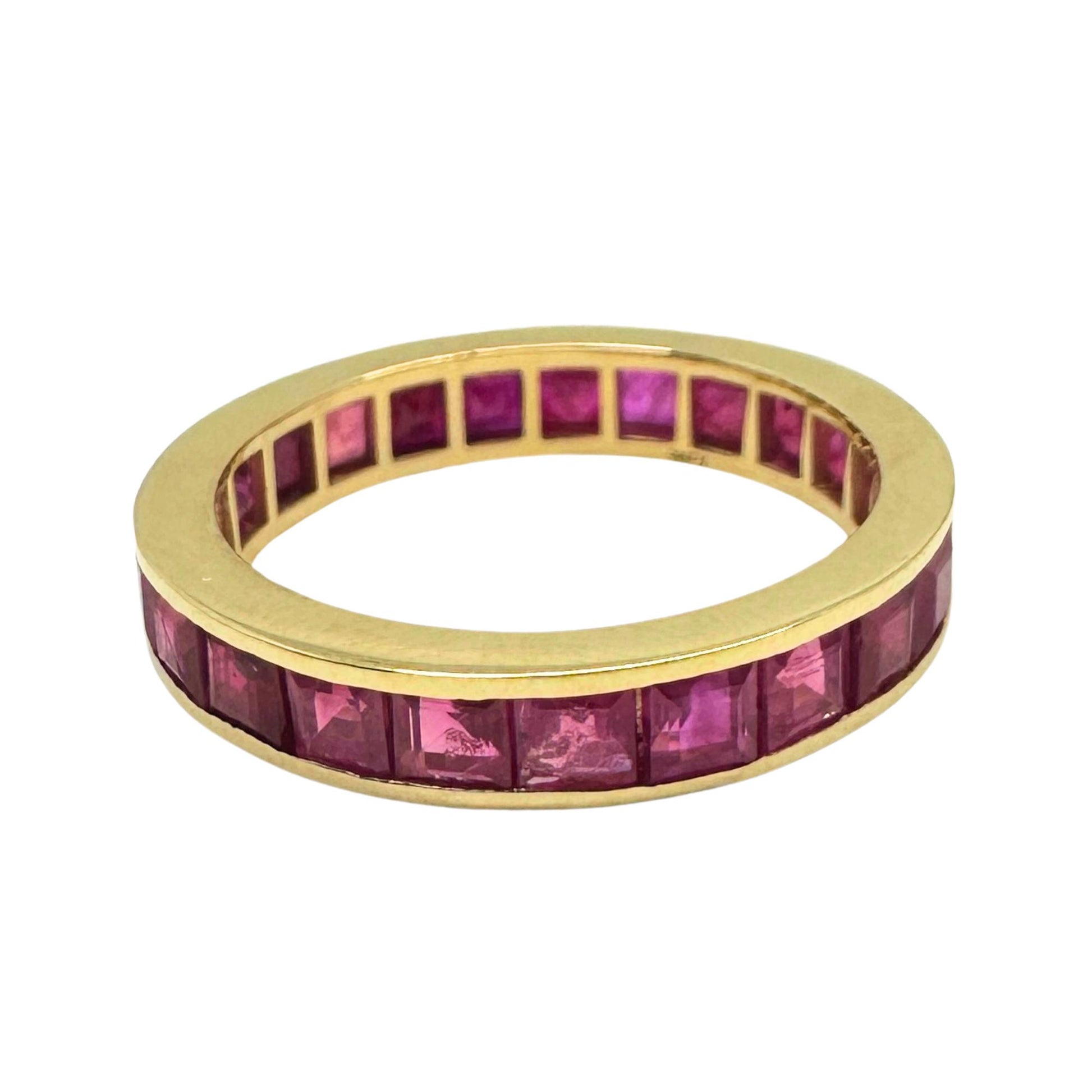 14K Ruby Eternity Band