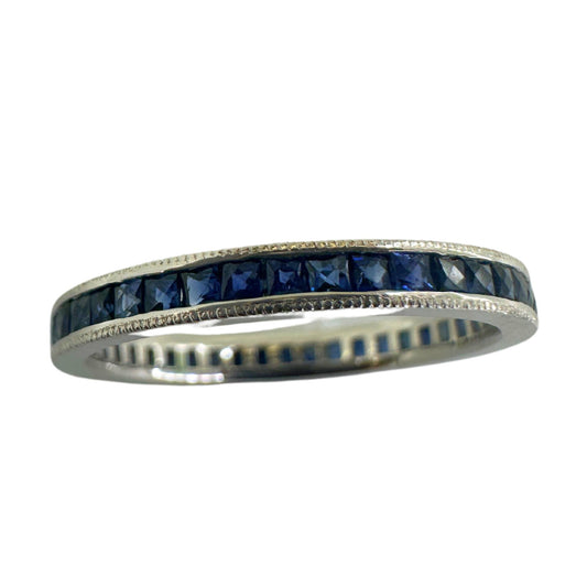 14K Sapphire Eternity Ring