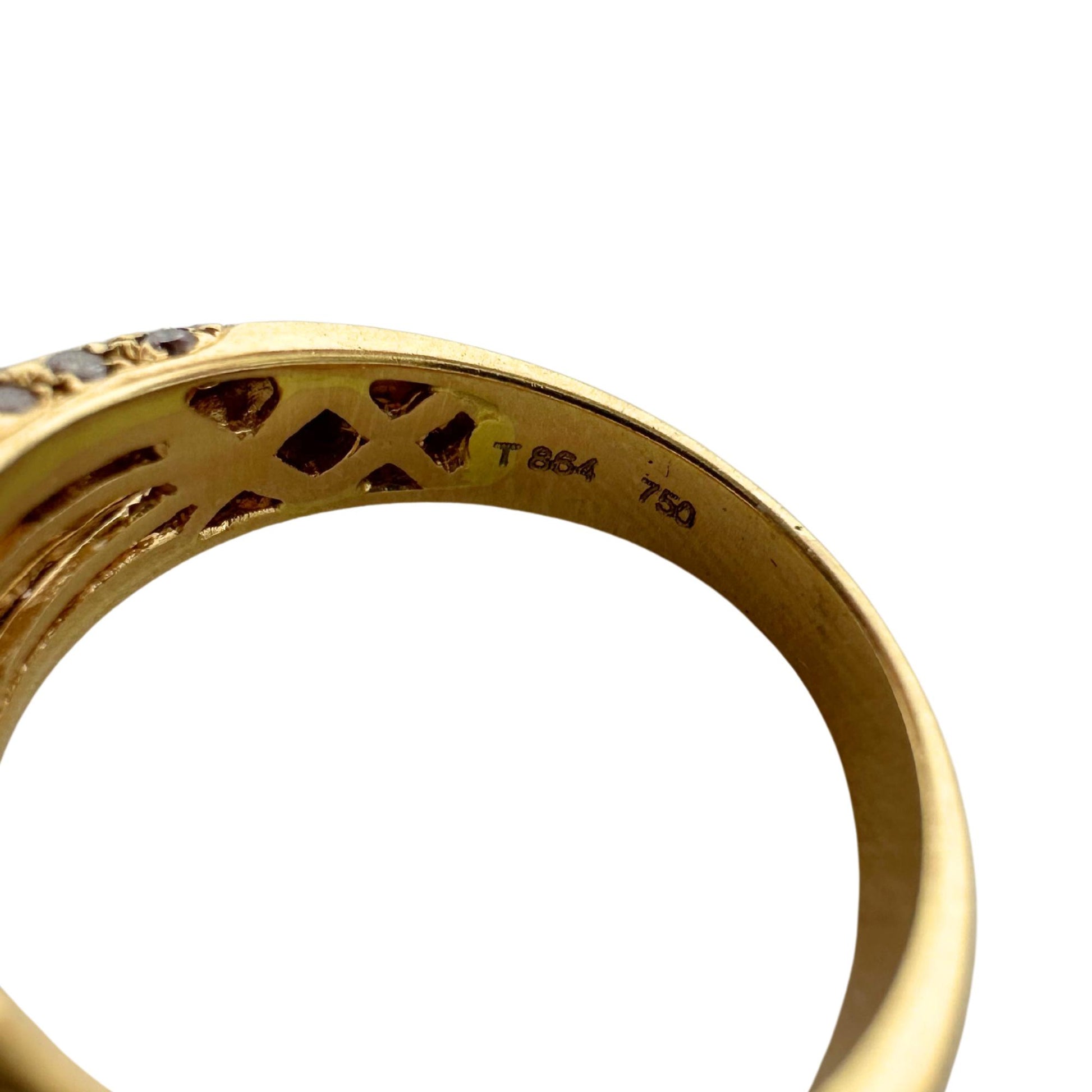 18K Rose Gold Diamond and Ruby Ring