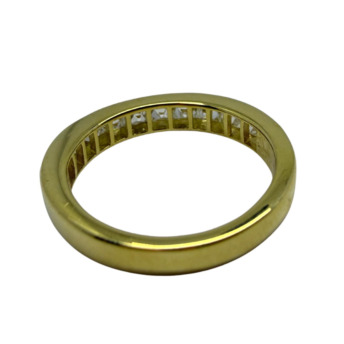 18K Yellow Gold 1.57 Carat Repurposed French Cut Diamond Band - Size 7