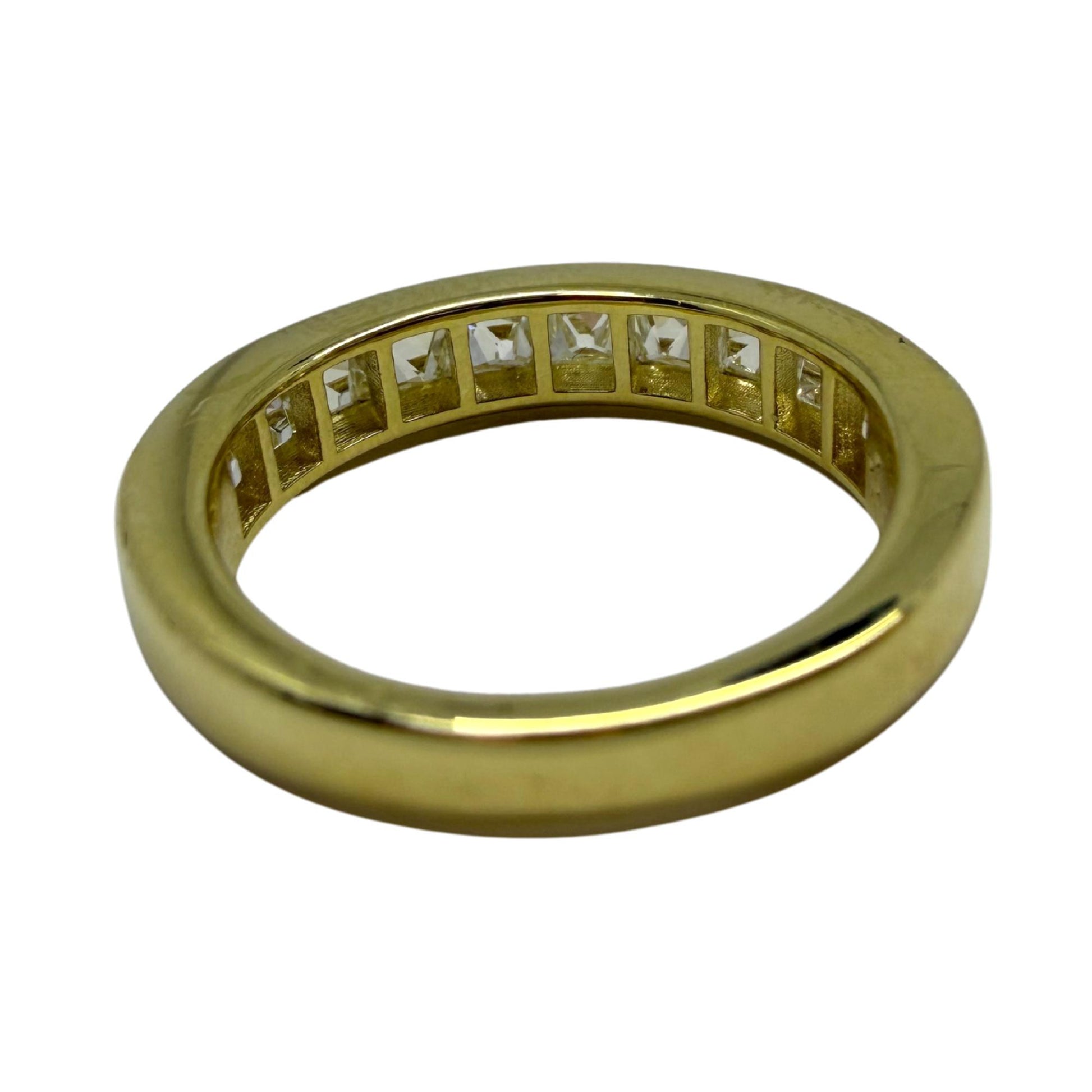 18K Yellow Gold 2.09 Carat Repurposed French Cut Diamond Band - Size 6