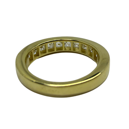 18K Yellow Gold 2.06 Carat Repurposed French Cut Diamond Band - Size 6