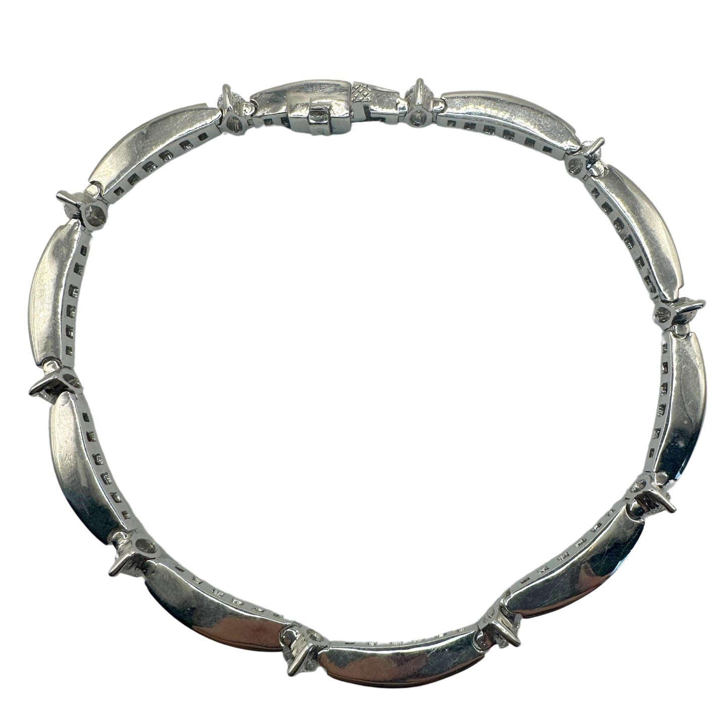 18K 5.02 Carat Diamond Bracelet - 7.5 inches