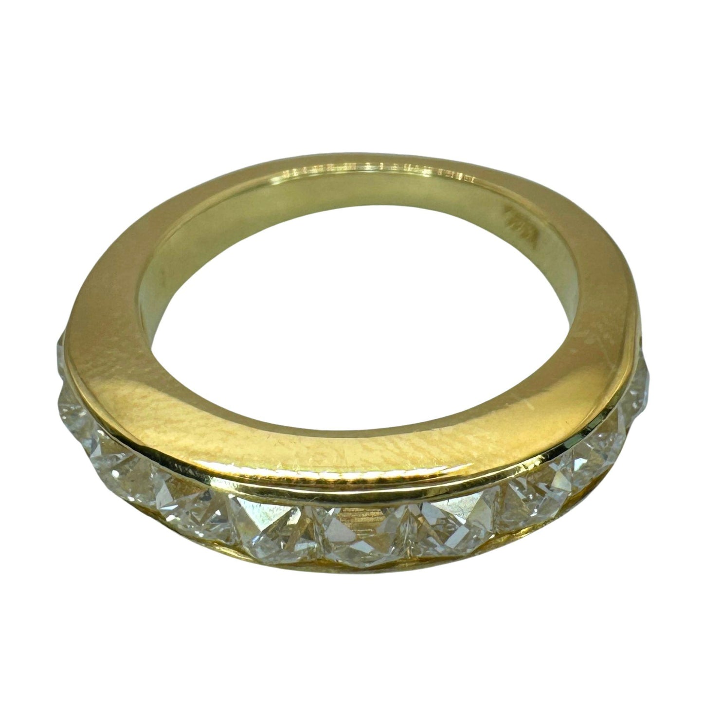 18k Yellow Gold 1.75 Carat Reclaimed French Cut Diamond Band - Size 5