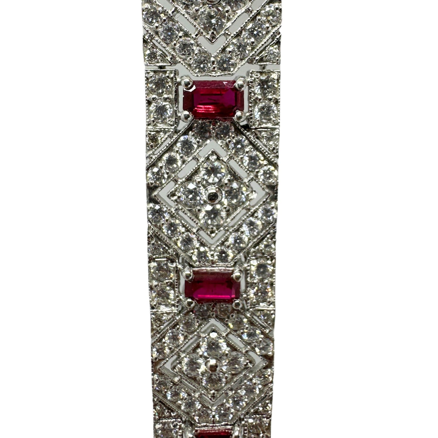 18K Diamond and Ruby Bracelet