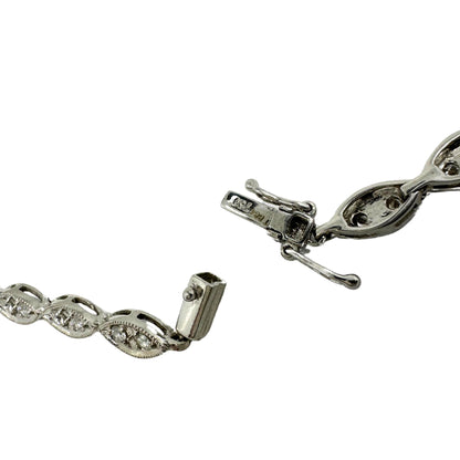 18K White Gold Diamond and African Ruby Necklace