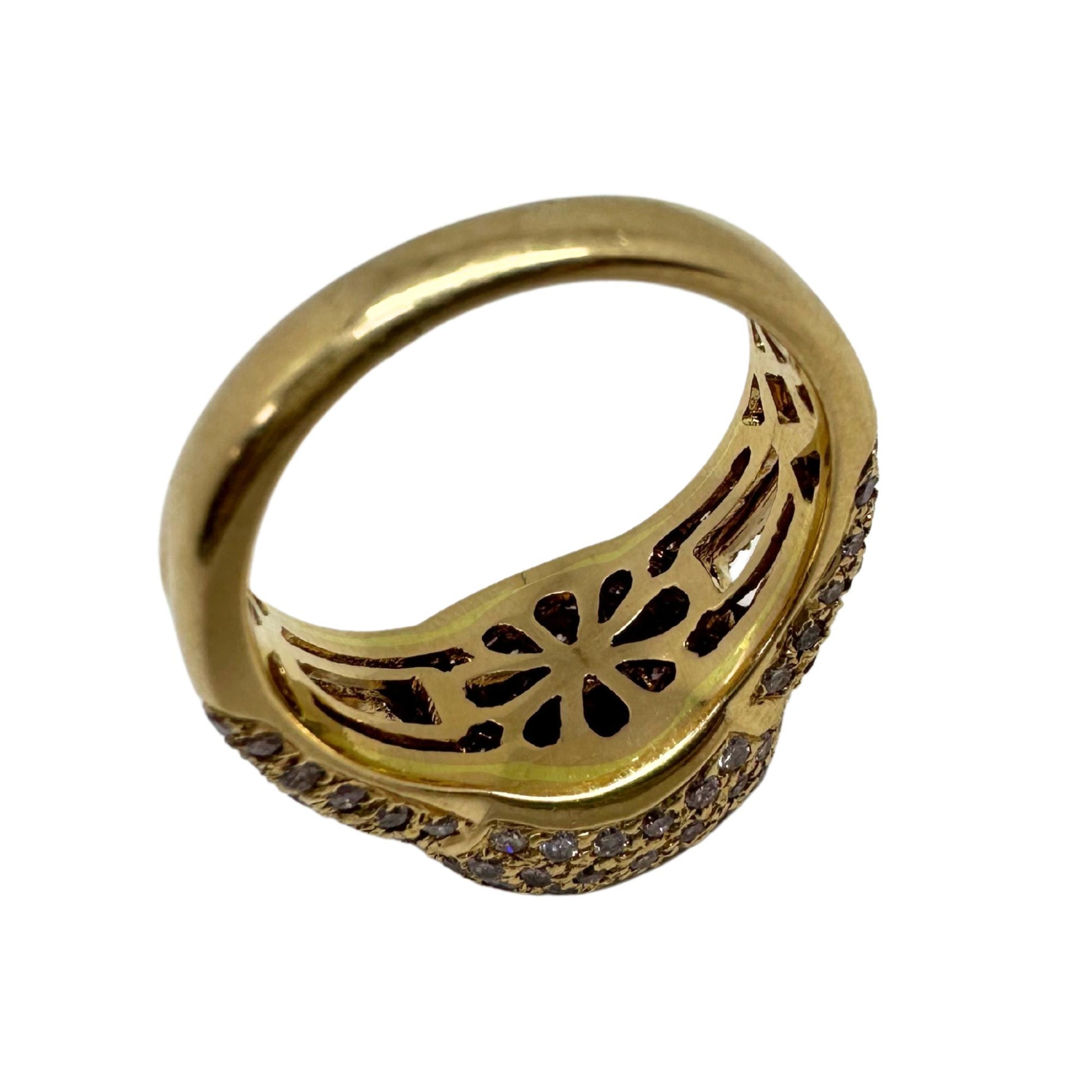 18K Rose Gold Diamond and Ruby Ring