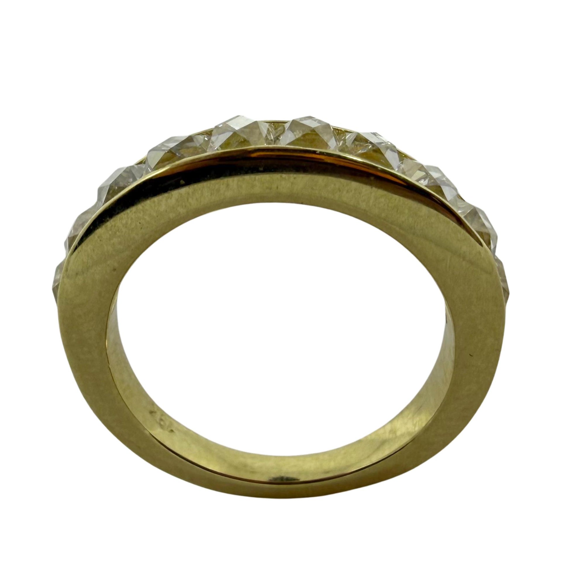 18K Yellow Gold 2.00 Carat Repurposed French Cut Diamond Band - Size 5