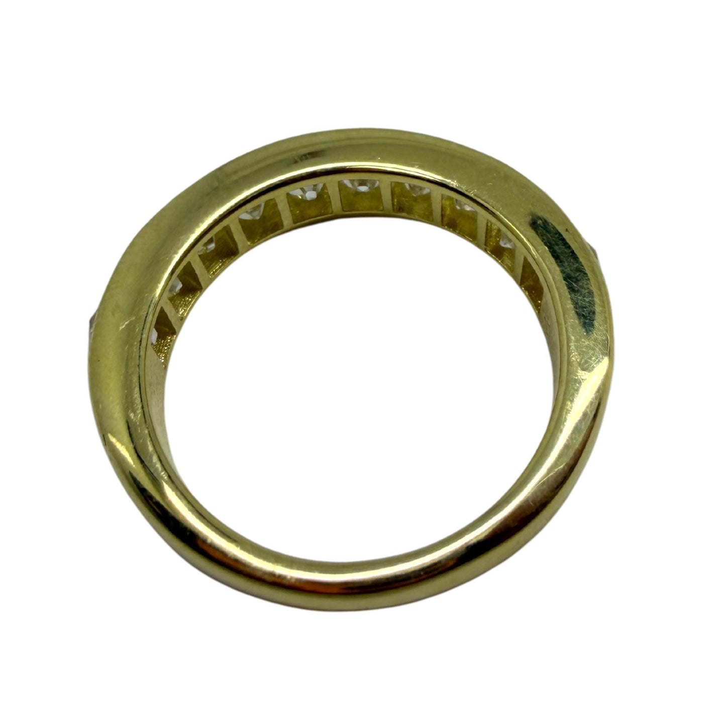 18K Yellow Gold 2.09 Carat Repurposed French Cut Diamond Band - Size 6