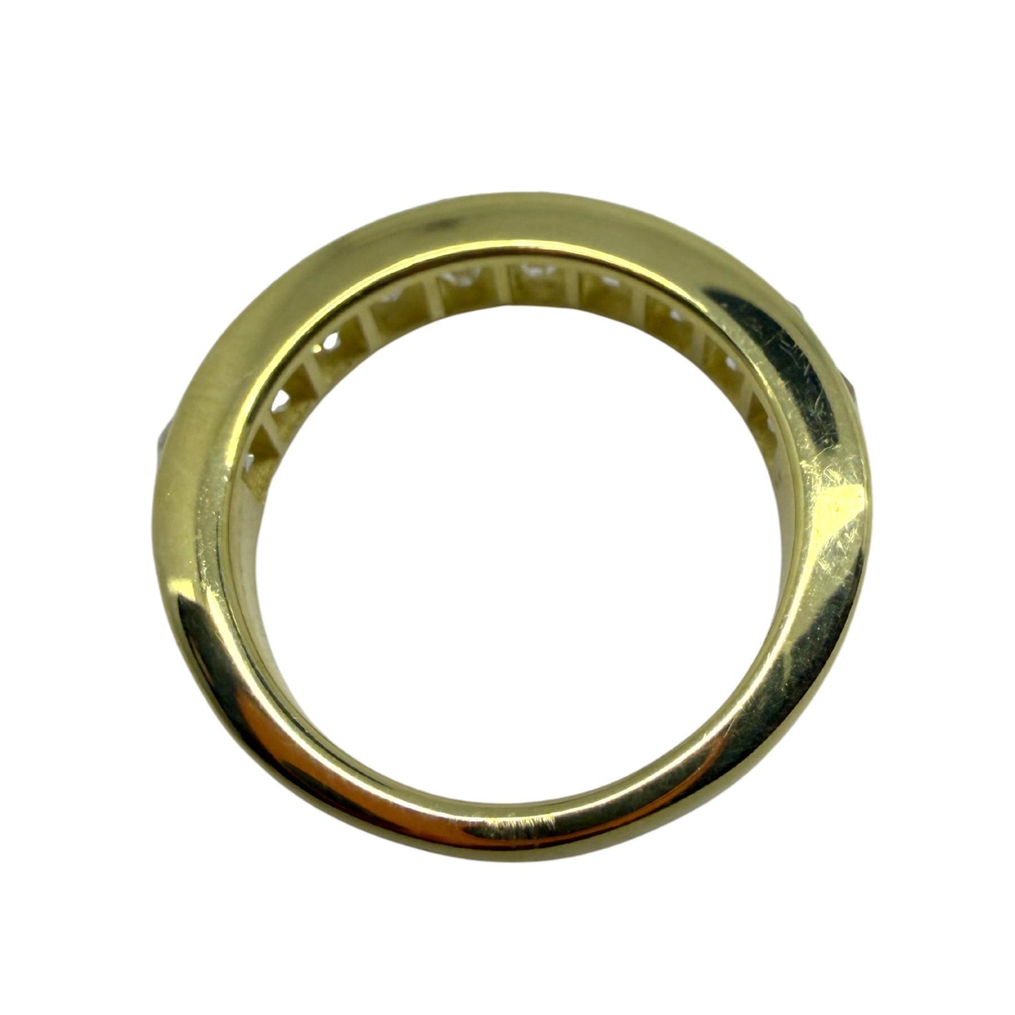 18K Yellow Gold 2.06 Carat Repurposed French Cut Diamond Band - Size 6