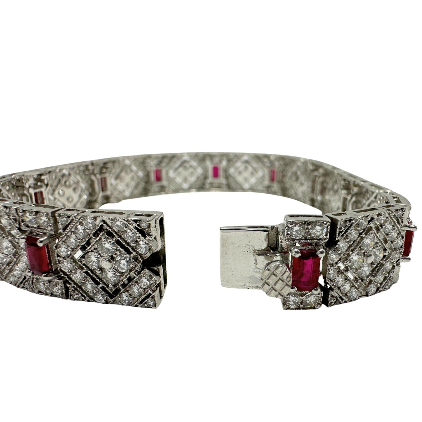 18K Diamond and Ruby Bracelet