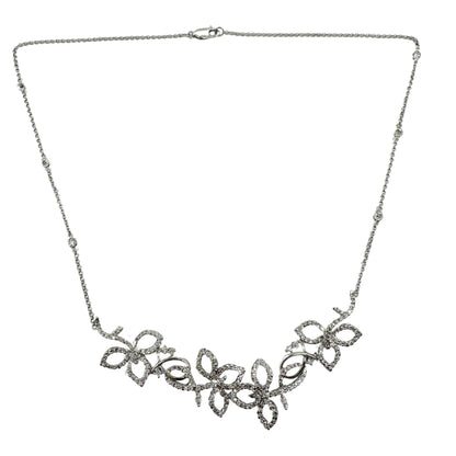 18K White Gold Diamond Necklace