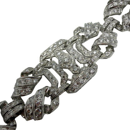 18K White Gold 11.93 Carat Diamond Bracelet - 7 inches
