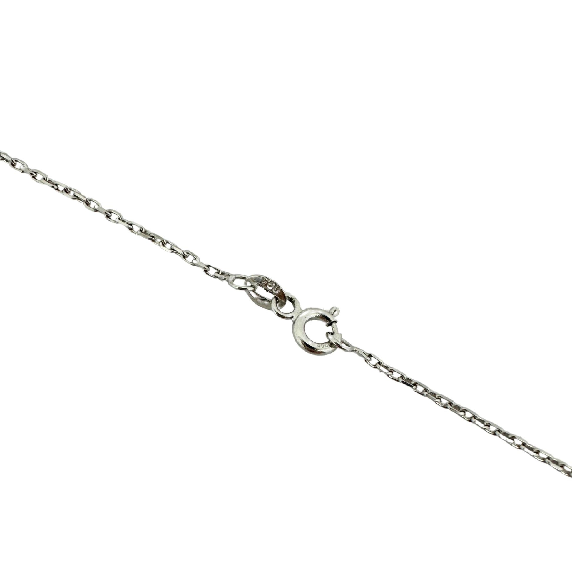 18K White Gold Diamond Necklace