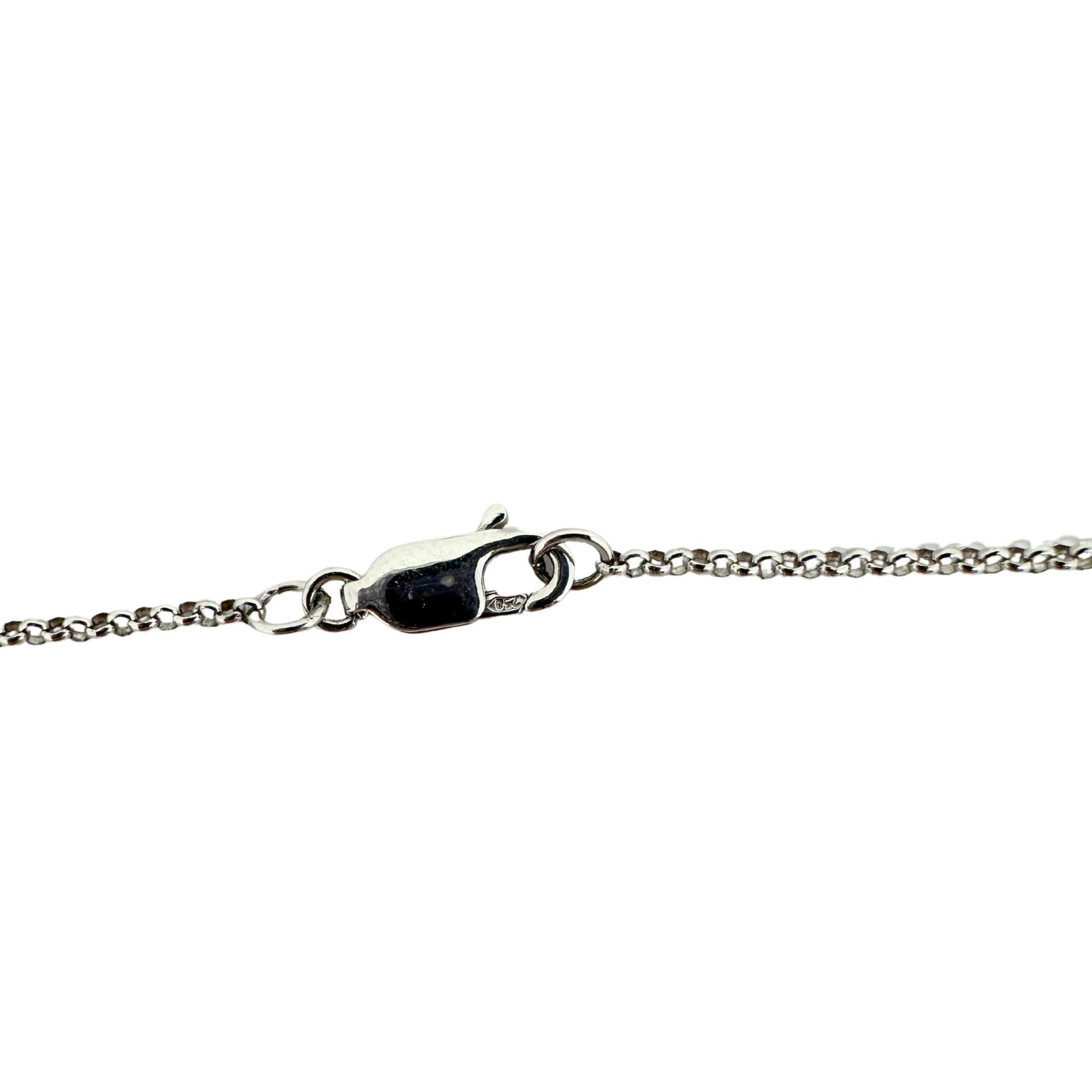 18K White Gold Diamond Necklace