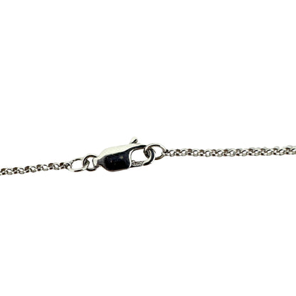 18K White Gold Diamond Necklace