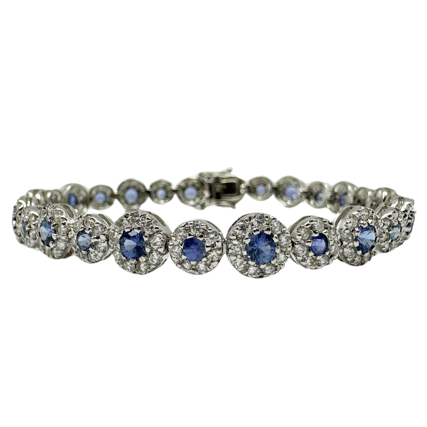 18K Diamond and Sapphire Bracelet