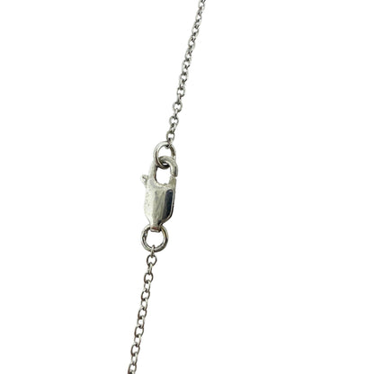 18K Two Tone Diamond and Emerald Pendant Necklace