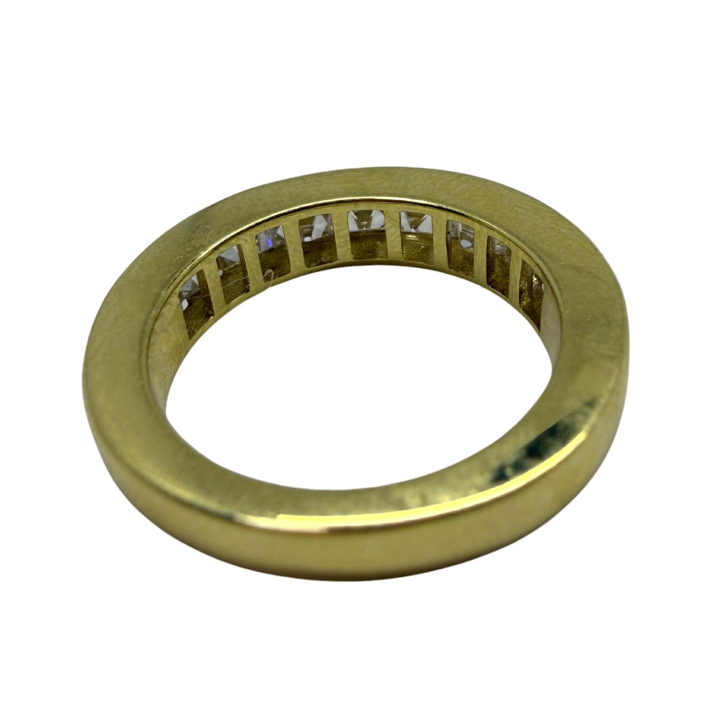 18K Yellow Gold 2.41 Carat Repurposed French Cut Diamond Band - Size 5