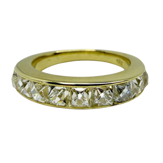 18K Yellow Gold 2.00 Carat Repurposed French Cut Diamond Band - Size 5
