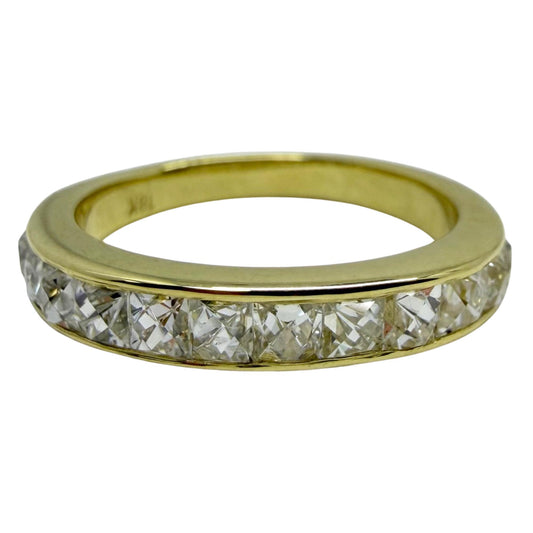 18K Yellow Gold 1.18 Carat Repurposed French Cut Diamond Band - Size 5
