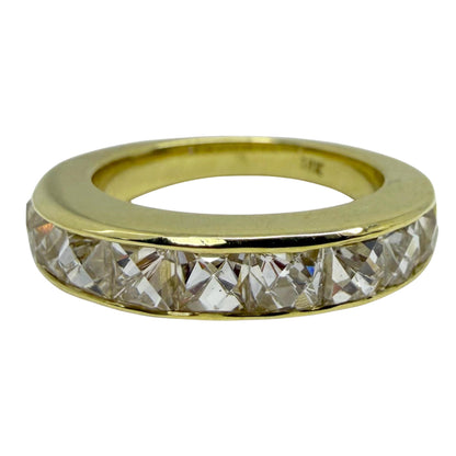 18K Yellow Gold 2.41 Carat Repurposed French Cut Diamond Band - Size 5