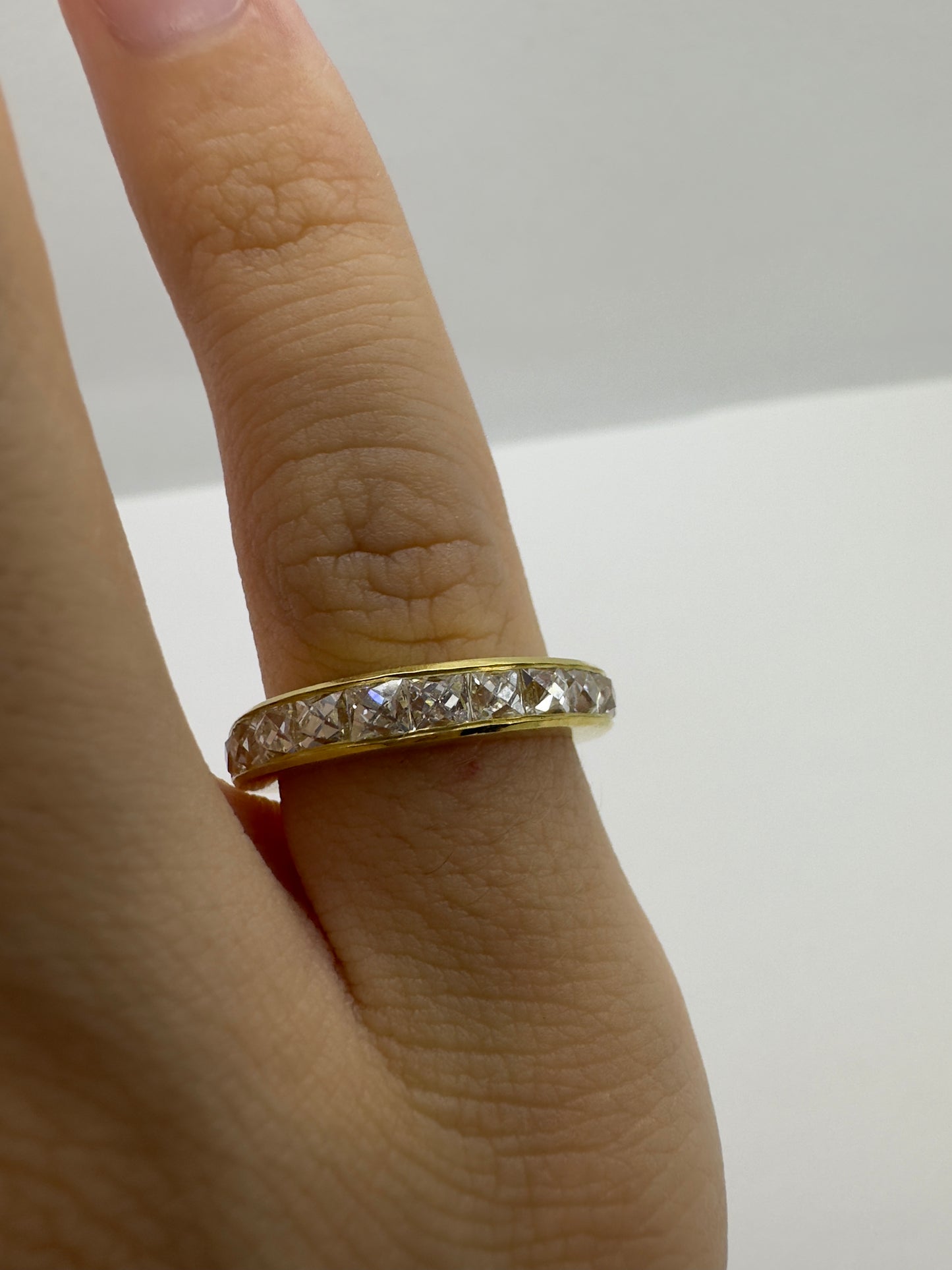 18K Yellow Gold Reclaimed French Cut 1.75 ct. Diamond Ring