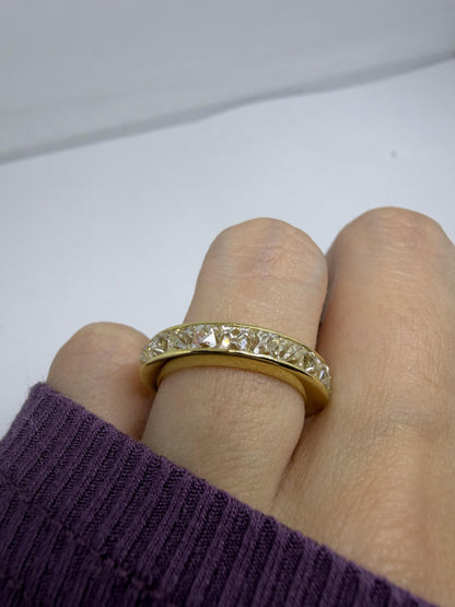 18K Yellow Gold 2.09 Carat Repurposed French Cut Diamond Band - Size 6