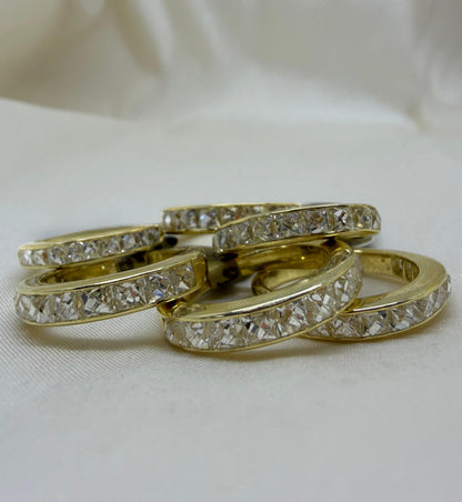 18K Yellow Gold 2.06 Carat Repurposed French Cut Diamond Band - Size 6